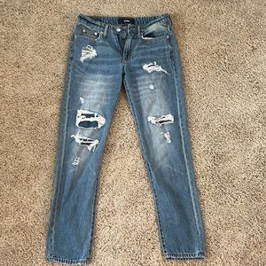 AERO False Ripped Boyfriend Jeans